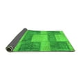 thumbnail image 2 of Ahgly Company Indoor Round Patchwork Green Transitional Area Rugs, 3' Round, 2 of 4