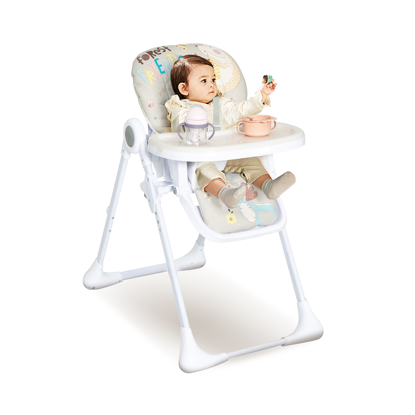Coelon Baby High Chair, Height Adjustable Dining Highchair with