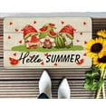thumbnail image 6 of Hello Summer Door Mat Welcome Mats 30" X 17" Gnome Summer Welcome Mats Outdoor Decor Holiday Low-Profile Floor Mat Switch Mat for Indoor Outdoor, 6 of 6