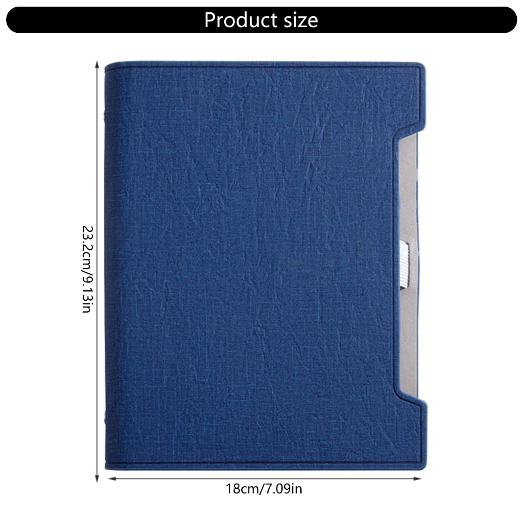 Refillable Leather Notebook With 6 Rings Binder Covers for Men Women Journaling
