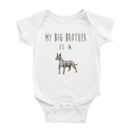

My Big Brother Is A Mexican Hairless Dog Cute Baby Bodysuit Boy Girl Unisex