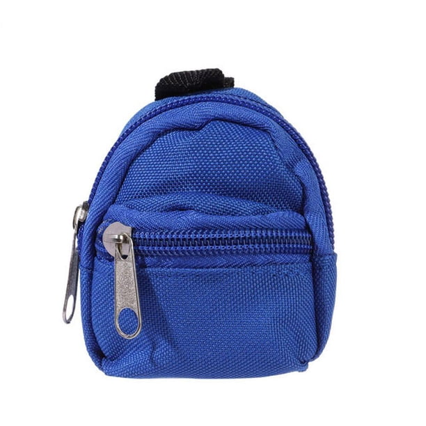 HONGBIN Muñecas Accesorios Mochila de muñeca Juguetes para niños Mochila escolar de muñeca BJD Bolsa de muñeca Decoración de casa de muñecas Con cremallera Regalos de Navidad Mini mochila 1/6 BJD Moch