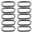 thumbnail image 1 of 10Pcs Oval Type Buckles Mini Bag Used Buckles Kettle Hanging Buckles for Camping (Black), 1 of 4
