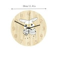 thumbnail image 3 of Newxiaaa Colorful Led Time Temperature Display, Alarm Clock Kids With Nightlight Small Classic Wall Clock Wall Clocks Battery Operated, for Younger Children Boys Girls (As Shown), 3 of 6