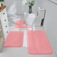thumbnail image 4 of geerera Bathroom Floor Mat Strong Absorbent Corals Velvet Floor Mat Household Toilet Three-piece Non-slip Mat, 4 of 5