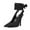 Black, variant on XYD Women Classic Ankle Wrap Lace Up Pumps Thin High Heel Pointed Closed Toe Stiletto Sandals Party Dressy Shoes Size 13 Black