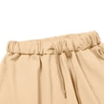 thumbnail image 6 of 2 Piece Sweatsuit For Girls Half Zip Long Sleeve Sweatshirts Drawstring Wide Leg Pants Casual Stylish Set With Pockets (13-14 Years, Khaki), 6 of 6