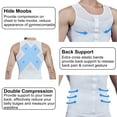 thumbnail image 4 of QRIC Compression Shirts for Men Undershirts Slimming Body Shaper Waist Trainer Tank Top Vest with Zipper, 4 of 6