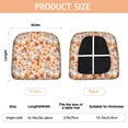 thumbnail image 3 of Brown Mushroom Flower Beige Pattern Seat Covers for Dining Room Chairs Set Of 4,Stretch Printed Washable Chair Seat Cover with Elastic Ties and Button,Removable Waterproof Couch Cushion Covers, 3 of 6