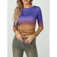 thumbnail image 4 of Michellecmm  Women Long Sleeve T-Shirts Solid Color Crew Neck Casual Shirts, 4 of 9