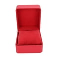 thumbnail image 3 of Caja de almacenamiento de reloj de cuero PU, caja de regalo con almohada suave para reloj, collar, pulsera, color rojo, 3 of 8
