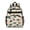 Dinosaur and Text Beige Pattern, variant on White Cartoon Dinosaurs Stars Pattern Cute School Backpack Bag for School with Padded Back and Adjustable Shoulder Straps 15.25"x11.5"x5.25"