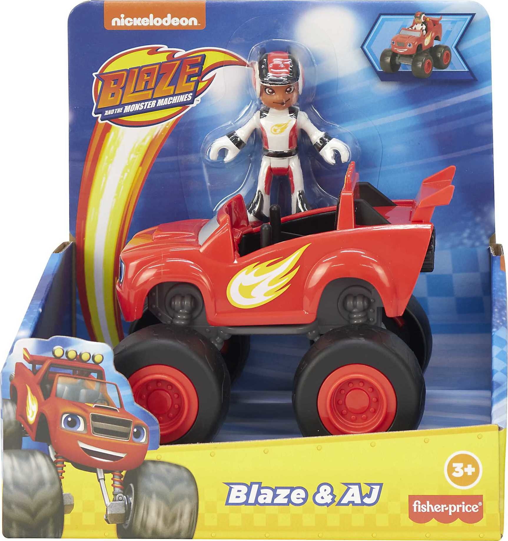 Blaze and The Monster Machines Blaze Aj Vehicle Figure Set