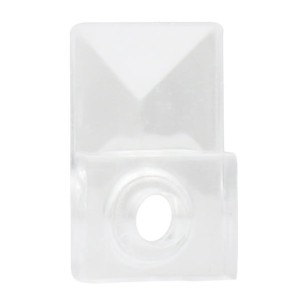 CRL 803CXCP100 CRL 1/8" Square Beveled Clear Plastic Mirror Clip