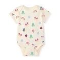 thumbnail image 6 of Garanimals Newborn & Baby Girl Cotton Lap-Shoulder Short-Sleeve Bodysuits, 4-Pack, Sizes 0–24M, 6 of 10