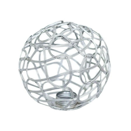 

Iron Pendant Lamp Shade Cover Accessory Meshlighting Bulb Cage Guard Hollow Out Lampshade for Living Room Bedroom Kitchen Balcony Farmhouse 90mm