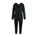 thumbnail image 2 of One opening Women One Piece Pajama Fleece Adult Onesie Zip Up Plush Faux Fur Jumpsuit, 2 of 5