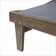 thumbnail image 6 of Outdoor Chaise Lounge | Modern Pool Patio Backyard Sun Lounger | Charcoal Gray Mesh | 78" Long |DARK GREY|Acacia Wood, 6 of 15