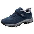 thumbnail image 1 of asddcavvf Fashion Winter Men Snow Boots Thick Soles Non Slip Solid Color Lace Up Hook Loop Short Plu, 1 of 9