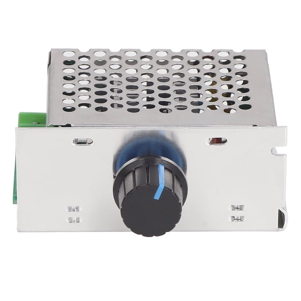 Regulador De Velocidad Del Motor De CC, Regulador De Motor De CC Estable De 10 A, Entrada De CA 220 V, Carcasa De Acero Inoxidable De Aluminio De Amplio Rango Para Ventilador De