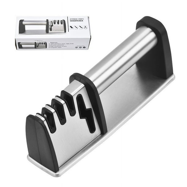 Afiladores de cuchillos, herramienta para afilar tijeras y cuchillas de cocina 4 en 1, potentes accesorios profesionales para cuchillos de cocina de Chef,