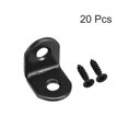 thumbnail image 2 of Unique Bargains Équerre d'Angle Noire en Forme de L 20mmx20mmx16mm Lot de 20, 2 of 5