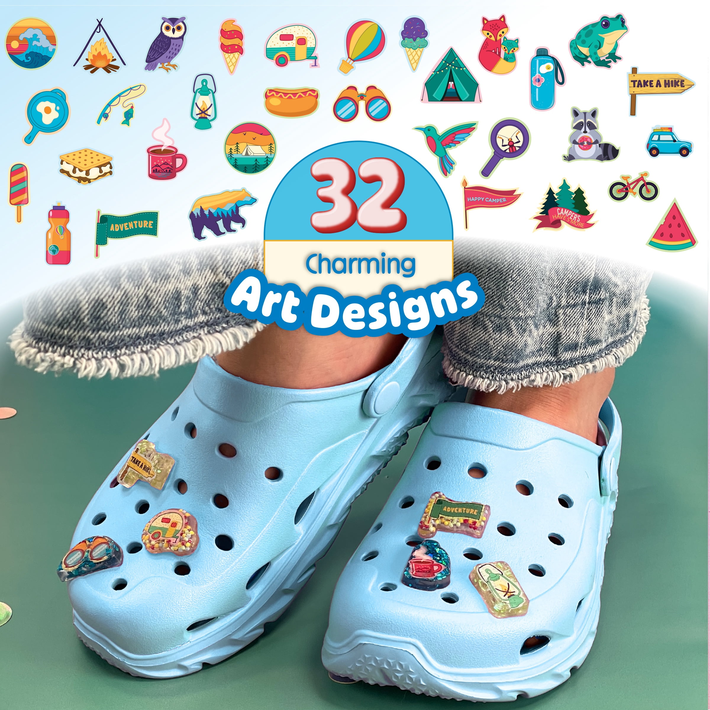 ArtSkills Jellybitz DIY Shoe Charm Maker Craft Kit for Kids - Trail Mixers