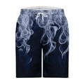thumbnail image 4 of Summer Plus Size Men Shorts Elastic Waist Printed Moisture-Wicking Cargo Shorts With Pocket Beach Fashion Casual Outdoor Sport Athletic Gym Shorts Sweatpants M-4XL, 4 of 4