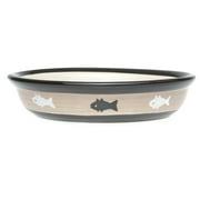 PetRageous Designs Pet Bowl, Black, 6.25 "