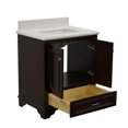 thumbnail image 4 of Nantucket 30" Bathroom Vanity with Chocolate Cabinet and Quartz Top, 4 of 5