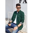 thumbnail image 4 of Alex Vando Mens Button Down Shirts Regular Fit Long Sleeve Casual Plaid Flannel Shirt, 4 of 5