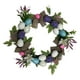 thumbnail image 3 of Bonita corona de Pascua, corona de Pascua Artificial, decoración de Pascua, de lazo trenzado, flores artificiales de primavera para fiesta, M Soledad corona de pascua, 3 of 10