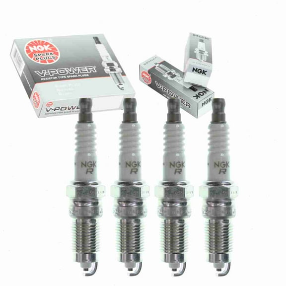 4 pc NGK V-Power Spark Plugs compatible with Ford Ranger 2.3L L4 1983-1988