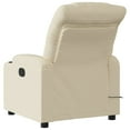 thumbnail image 5 of vidaXL Electric Massage Recliner Chair Cream Fabric, 5 of 9