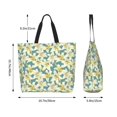 thumbnail image 5 of Cauagu Lilies Flowers Print Women Large Capacity Tote Bag - Casual Shoulder Bag Fashion Handbag Shopping Bag Daily Bag Hobo Bags for Travel Work and Shopping, 5 of 8