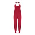thumbnail image 3 of Jumpsuits for Women Halter Backless Summer Rompers Beam Foot Long Pants One Piece Outfits Playsuits with Pockets, 3 of 6