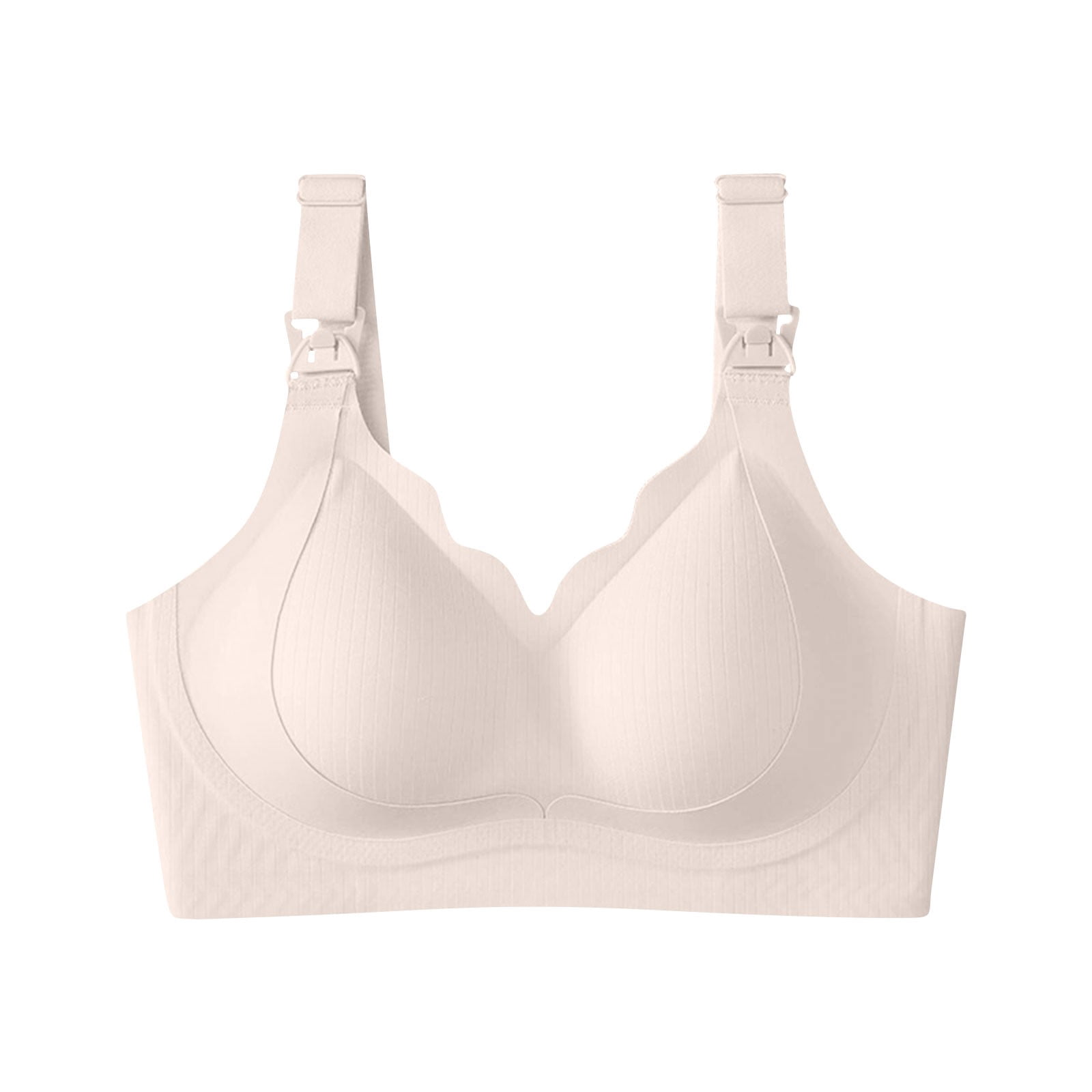 Nursing Bras for Breastfeeding, Jelly Strip Lift Support Maternity Bra, Seamless Soft Wirefree Pregnancy Bra