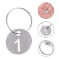 thumbnail image 3 of SHISUYAN 20pcs Stainless Steel Numbered Key Tags for DIY Silver Small Circle 1-20, 3 of 9