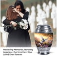 thumbnail image 3 of Large Dove Flying Clsoe To Flowers Urn For Human Ashes - Urn For Human Ashes Adult Women & Men - Ash Urns For Humans - Human Remain Urns - Urns For Cremation Ashes (Size - 10inch), 3 of 5