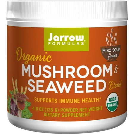 Jarrow Formula Organic Mushroom & Seaweed Blend, Supports Immune Health, Miso Soup, 4.8 (Best Seaweed For Miso Soup)