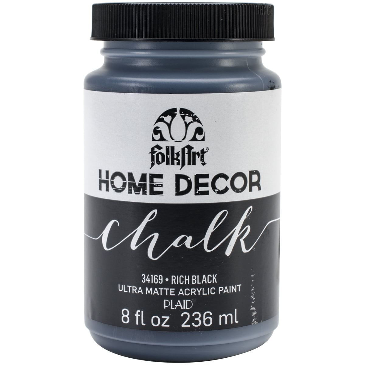 FolkArt 34169 Home D Cor Chalk Acrylic Paint Matte Finish Black 8 Fl   94eb6f0b 2029 4920 B08d 9ff53debd25a 1.1ff1bb14101872ac3943289a93a57e5b 