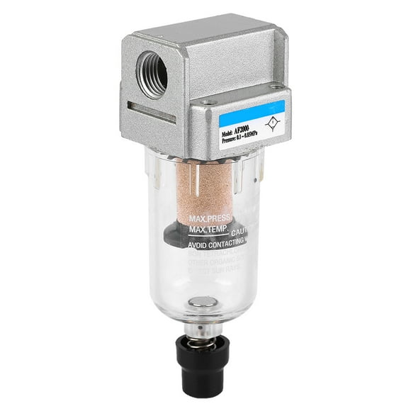 Peahefy Replacement AF2000-02 G1/4 Particulate Air Filter Compressor Automatic Drain , Compressor Filter, Compressor Air Filters