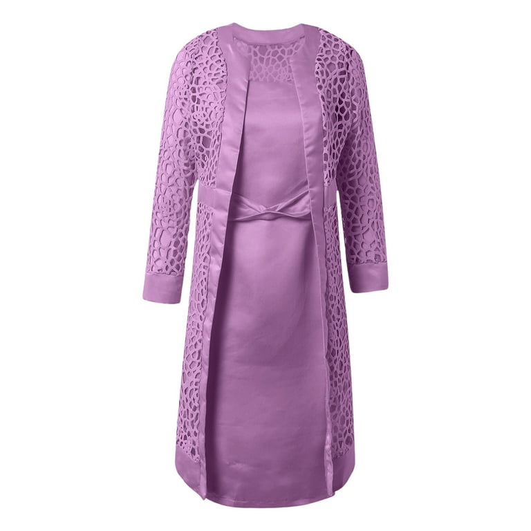 SRZYMJ 2 Pieces Mother of The Bride Dresses for Wedding with Jacket Knee  Length Lace Applique Wedding Guest Dresses for Women - Walmart.com