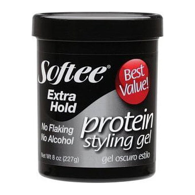 Softee, Hair Gel Styling Xtra Hld, 8 OZ Alcohol Free Hair Gel