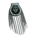 thumbnail image 1 of Stage Costume Skull Epaulet for Rhinestone Shoulder Jewelry Vintage Tassel Link Chain Epaulet Shoulder Boards Badge Broo, 1 of 4