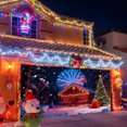 thumbnail image 4 of SIfdSeng Get it Fast Garage Door Cover Banner Reactive Design with 2 Lighting Modes for Festive Outdoor Fluorescent Glows In Dark with Cartoon Santa Party Xmas Decorat, 4 of 7