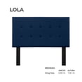 thumbnail image 2 of Cabecera Lola Sansa King Size color Azul, 2 of 2