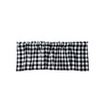 thumbnail image 2 of Xecvkr Solid Color Window Valance Cottage Layout Curtain Decoration Light Blocking Polyester Privacy Home Bedroom Dining Room Durable Traditional Versatile Easy Match 1 Piece Black, 2 of 6