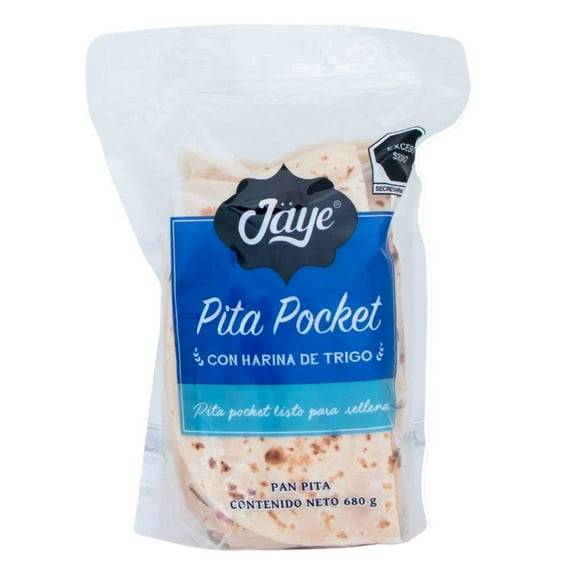 Pan pita Jaye pocket listo para rellenar 680 g