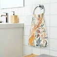 thumbnail image 3 of Yayeee 100% Cotton Hand Towels for Bathroom 16" x 28" Soft Absorbent Kitchen Towel, Whimsical Leaves, 3 of 7